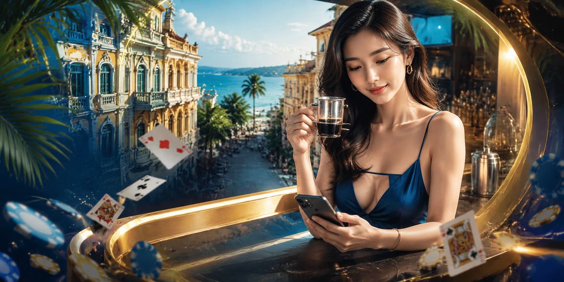 Người dùng Hà Nội thưởng thức cà phê và theo dõi kết quả cá cược trên điện thoại