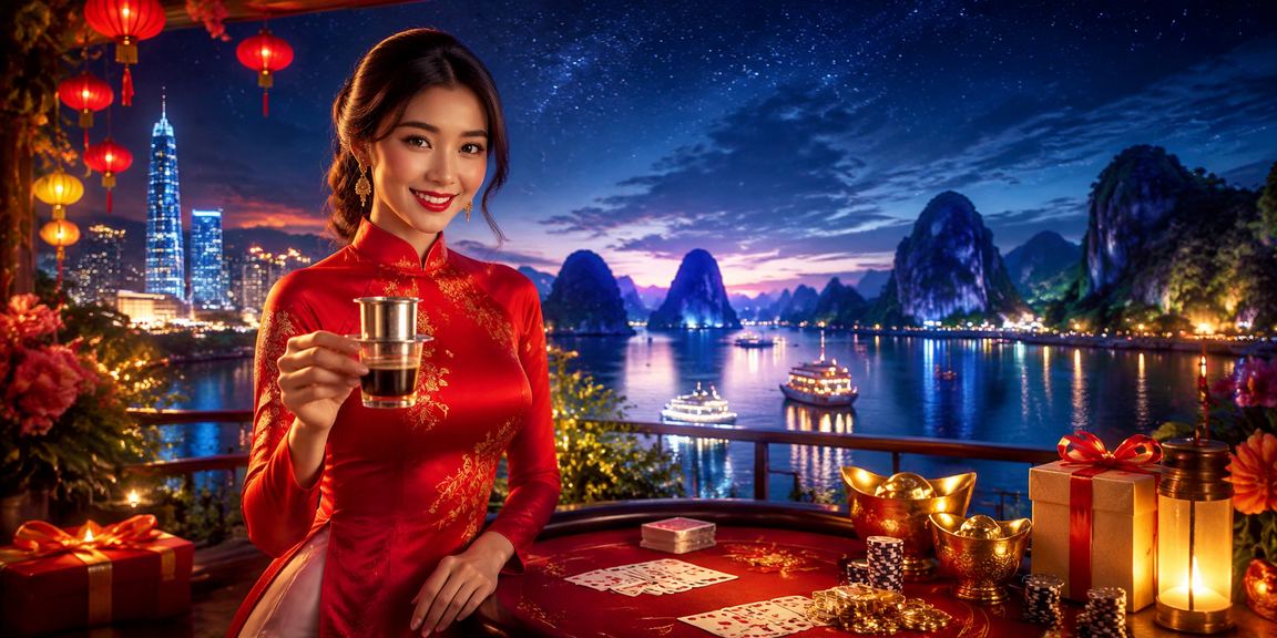 Người phụ nữ Sài Gòn mặc áo dài chơi bài và theo dõi tỷ lệ kèo trực tuyến